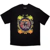 Fleetwood Mac Majica Circle Floral Logo Unisex Black M