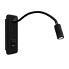 LED fleksibilna zidna lampica sa USB priključkom BASE LED/8W+LED/2W/230V crna