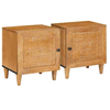vidaXL Nočna omarica 2 pcs Svetlo rjava 40 x 33 x 46 cm