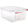 ARAVEN Gastronorm posoda s pokrovom GN 1/2, PP, globina: 150 mm, prostornina: 10 L, hermetična