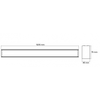 DAWN LED SVETILJKA LT-T-020 24W/32W/40W CCT BELA 1,2 met