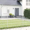 Vrtna Ograda 5 pcs Bijelo 170 x 225 cm Čelik s prahom premazan