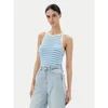 PIECES Top PCJANE azur/bela