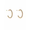 Cala Rose Uhani BRAIDED HOOPS zlata