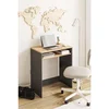Hanah Home radni sto Zeyna, 65 cm, hrast Sonoma / antracit