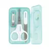 Set za nokte za bebe 3 dela Narwhal Mint - Kikka Boo set za nokte za bebe