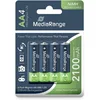 MEDIARANGE punjive baterije AA 2100mAh NI-MH blister-4kom