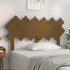 Vidaxl vidaXL Vzglavje postelje 132x3x81 cm masivni borov les