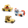 Komplet Crazy Motors - Astro Rocket + Lion Safari + Taxi Joe