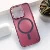 Maska Mag Case Candy Shield za iPhone 15 Pro bordo