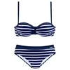 LASCANA Bikini mornarska/bela
