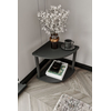 Hanah Home Pomoćni stočić Tiers Corner, 34x38x34 cm, Crni