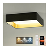 Brilagi-LED prigušiva svetiljka VELVET SQUARE LED/36W/230V Wi-Fi Tuya+daljinski upravljač siva