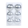 Novogodišnje kugle 8cm set 6/1/ srebrna