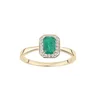 DIAMANT LETERNEL Prstan Ring aus 375 Gelbgold mit Diamant mit Smaragd zlata