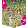 Heye puzzle 1000 pcs Triangle Korky Paul Tree Lodges 29990