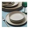 8-delni jedilni set iz porcelana v bež barvi