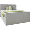 Xora POSTELJA BOXSPRING 200 cm x 200 cm , tekstil siva