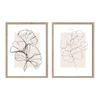 Tiskane slike v kompletu 2 ks z okvirjem 30x40 cm Floral Set – Styler