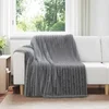 Pokrivači za bacanje 6 pcs Tamno siva 200 x 150 cm Runo