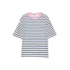 Pull&Bear Majica mornarska / roza / bela