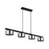 Globo 16055-4HS - LED luster na sajli HIGGINS 4xGX53/6W/230V dimljeno/crna