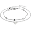 Zapestnica za noge Simple Love - Srebrna KP36650