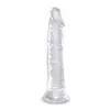 Realistični dildo King Cock 8, prozoren
