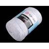 Pletena preja Macrame Bombaž lurex 250 g - (720) bela srebrna