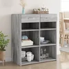 Komoda siva boja hrasta 80x42,5x93 cm od konstruiranog drva