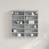 shumee Vitrina betonsko siva 60x8.5x58 cm inženirski les