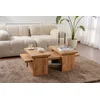 Hanah Home Klub sto Sanctuary, 110x41.5x45cm, Braon