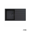Milo Granitna sudopera Metro, o90, 76x44cm, Lava stone
