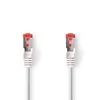 Nedis Omrežni kabel CAT6 | RJ45 moški | RJ45 moški | S/FTP | 0,25 m | Okrogla | LSZH | Bela | Oznaka