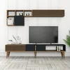 Hanah Home Milan TV TV polica, Braon-TamnoSiva