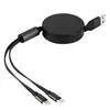 USB kabl MAX 2u1 sa dva Type-C izlaza 2x100W – IC čip/ PD/ aluminijum/ crni