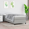 Okvir za krevet s oprugom svjetlosivi 90x190 cm od tkanine