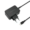 Qoltec stenski polnilnik 65 W | 5–20 V | 3–3,25 A | USB tip C | PD | prenosnik | pametni telefon | črne barve