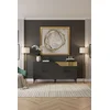 Hanah Home Komoda Gama 150, Anthracit-zlatna