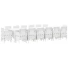 Vrtni set za objed 15 pcs Bijelo Polt ratan