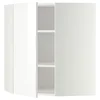 METOD Ugaoni zidni element s policama, bela/Ringhult bela, 68x80 cm