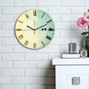 Opviq MDF Zidni sat 30cm Šareni