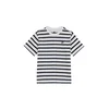 WE Fashion Majica temno modra/bela