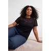 Trendyol Curve Ženska bluza Tbbss26Af00196, Crna