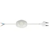 PRIKLJUČNI KABEL S NOŽNOM SKLOPKOM 2X07/250V/2,5+1,5M BIJELI