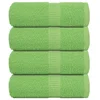 Vidaxl vidaXL Brisače, 4 kosi, zelene, 30 x 30 cm, 360 g/m2, 100 % bombaž