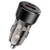 ACEFAST B12 Autopunjač s dualnim portom (USB - A + USB - C, 60W) - Crna KP36773