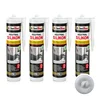 IsolBau nevtralni silikon svetlo siv nevtralni silikon 4 x 300 ml