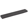 Vidaxl Stenska polica temno rjava 60x10x4 cm trdna hrastovina