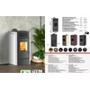MARELI Kamin na pelet ONYX 12 air (12kW) crna
